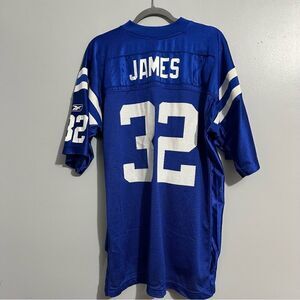 VINTAGE Reebok NFL Edgerrin James #32 Indianapolis Colts Jersey Size L